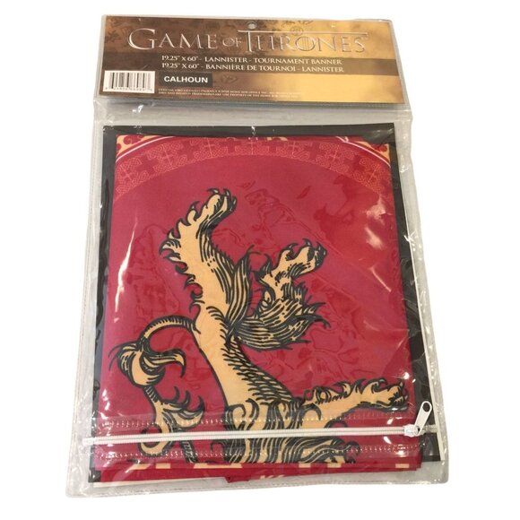 GAME OF THRONES Lannister Tournament Banner HEAR ROAR 2018 HBO 19.25 x 60" - Picture 1 of 2